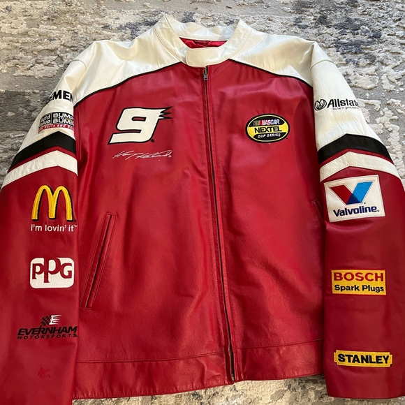 Kasey Kahne NASCAR genuine leather jacket size XL extra large Wilsons Leather - Picture 3 of 7